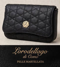 MINI BAG LORODELLAGO nera martellata